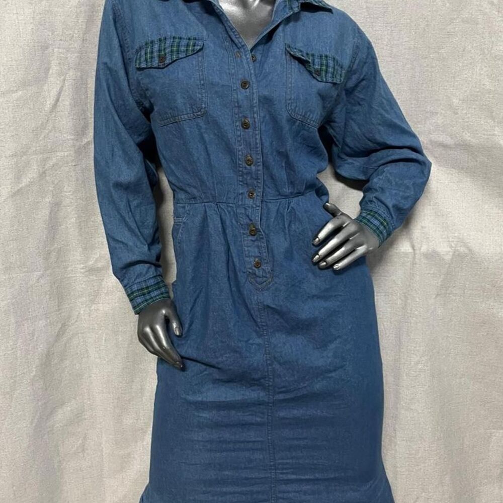 Erika-co Women's Blue and Green Dress